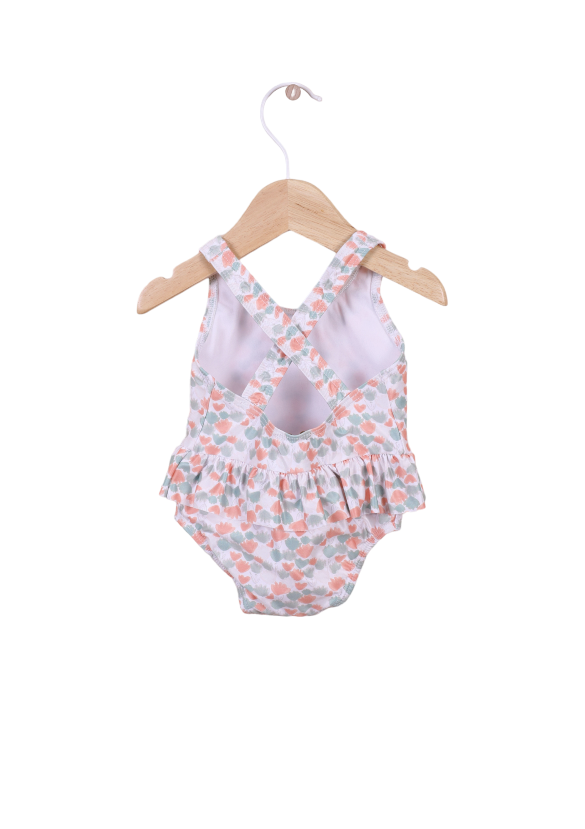 Swimsuit with sea flowers print - WEDOBLE