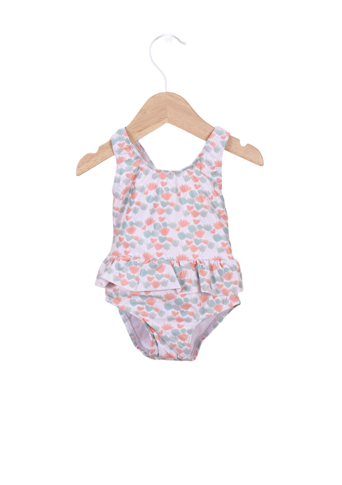 Swimsuit with sea flowers print - WEDOBLE