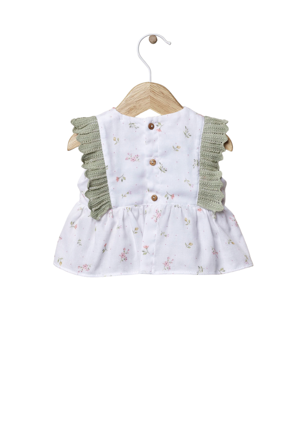 Floral print blouse with knitted detail | HELLO LITTLE MOTHER LOVE - WEDOBLE