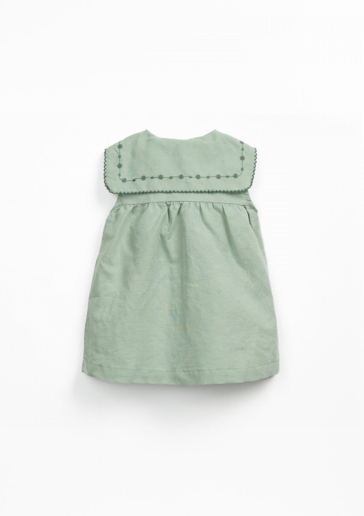 Fabric dress with collar - PLAYUP