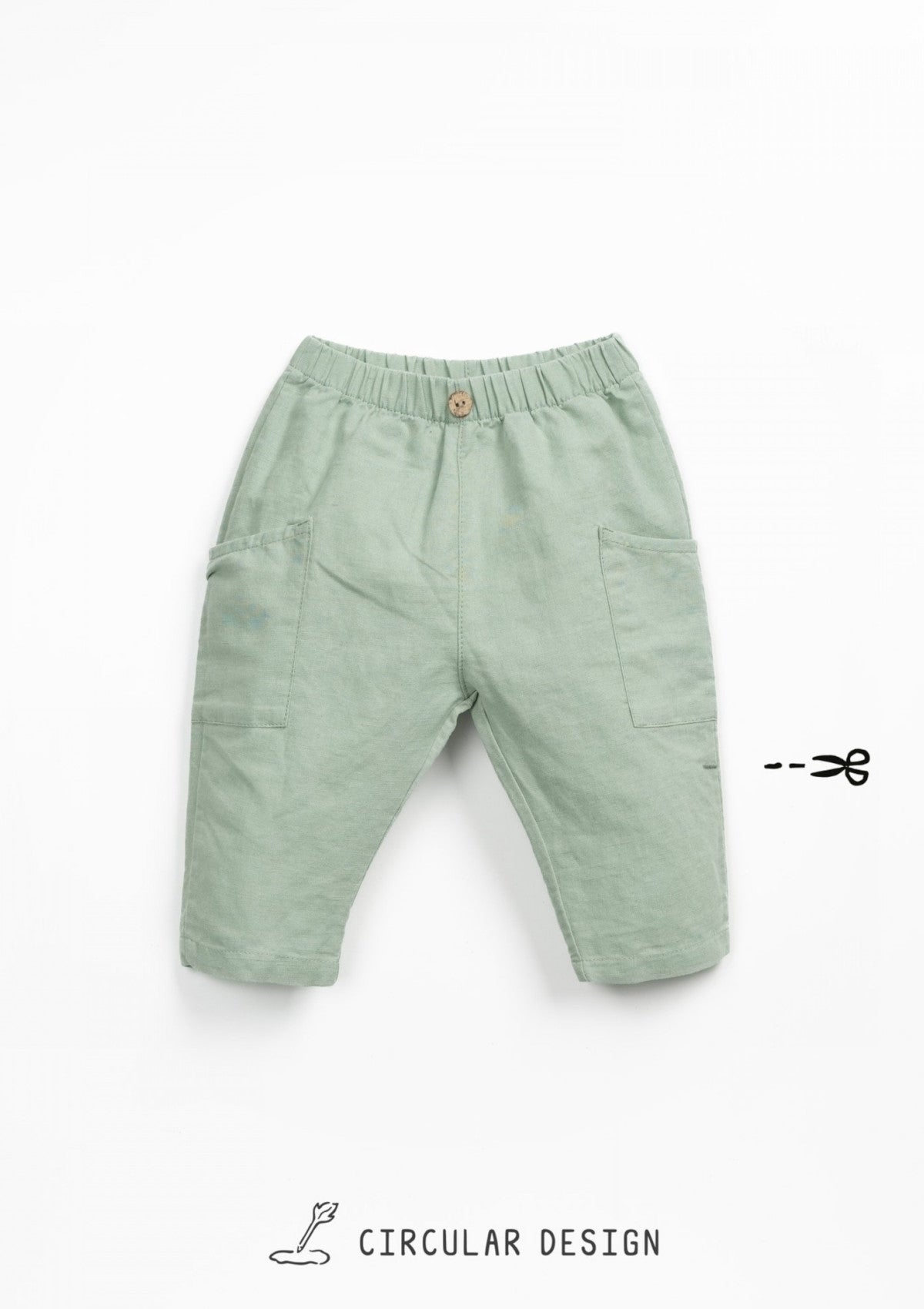 Fabric pants with side pockets - PLAYUP