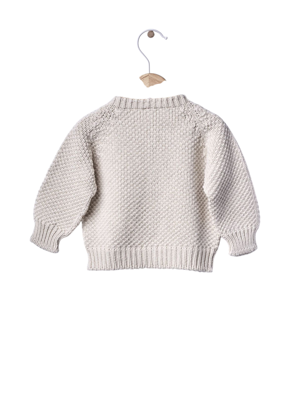 Cardigan knitted in organic cotton | NAVY CODE - WEDOBLE