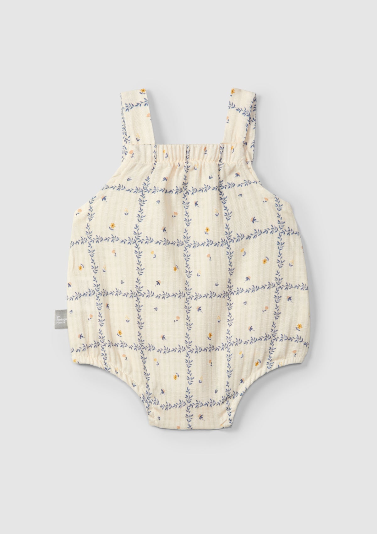 Textured printed cotton onesie - SNUG