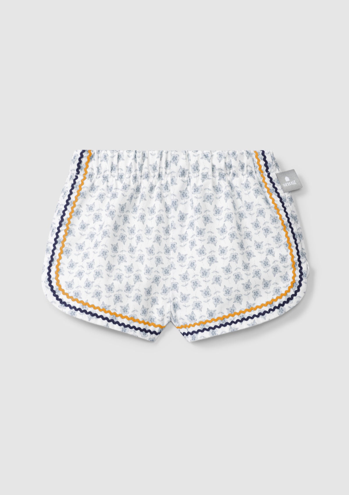 Flower pull-up shorts with piping detail - SNUG