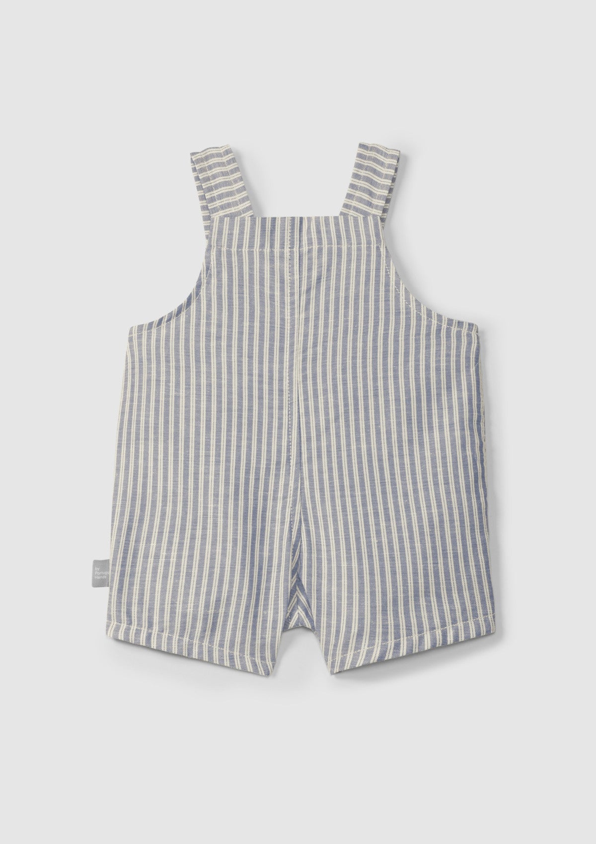 Striped fabric overalls with pocket - SNUG
