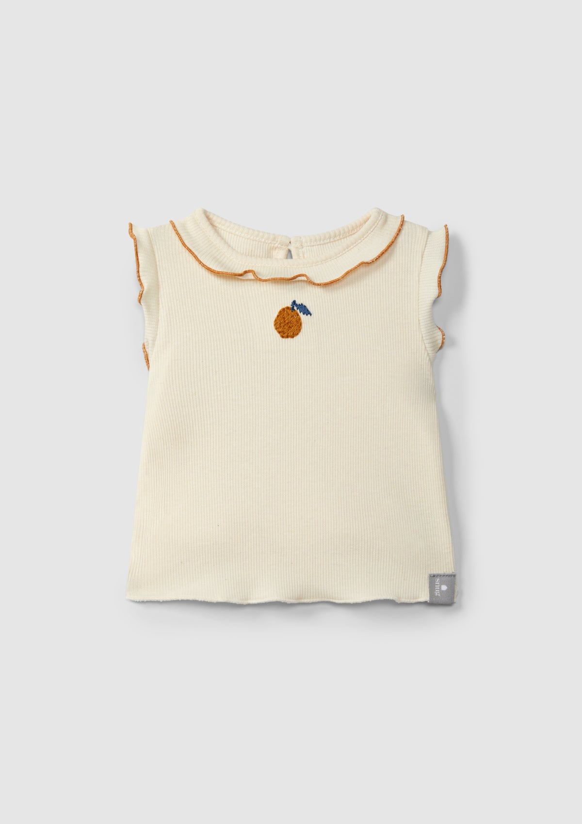 Ribbed knit singlet with embroidery - SNUG