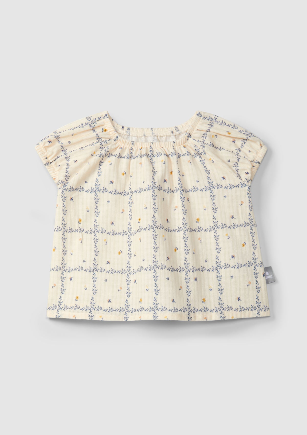 Textured printed cotton blouse - SNUG