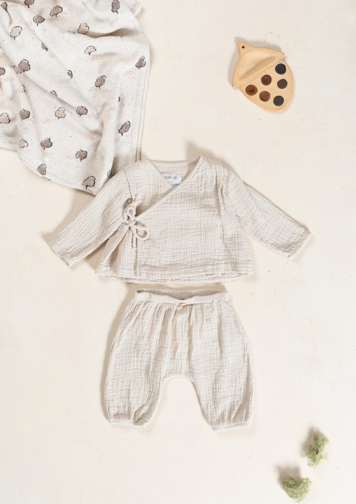 Cotton wrap blouse - PLAYUP