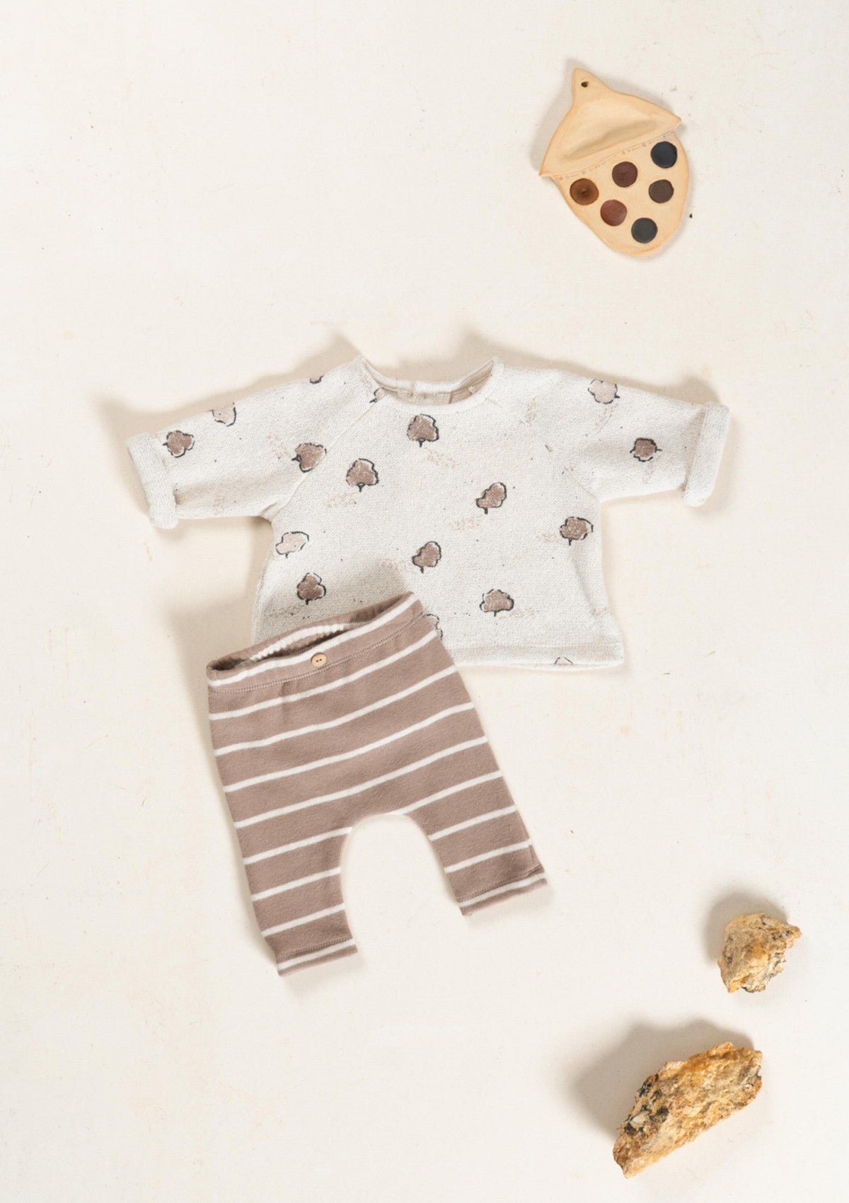 Tree print knit sweater - PLAYUP