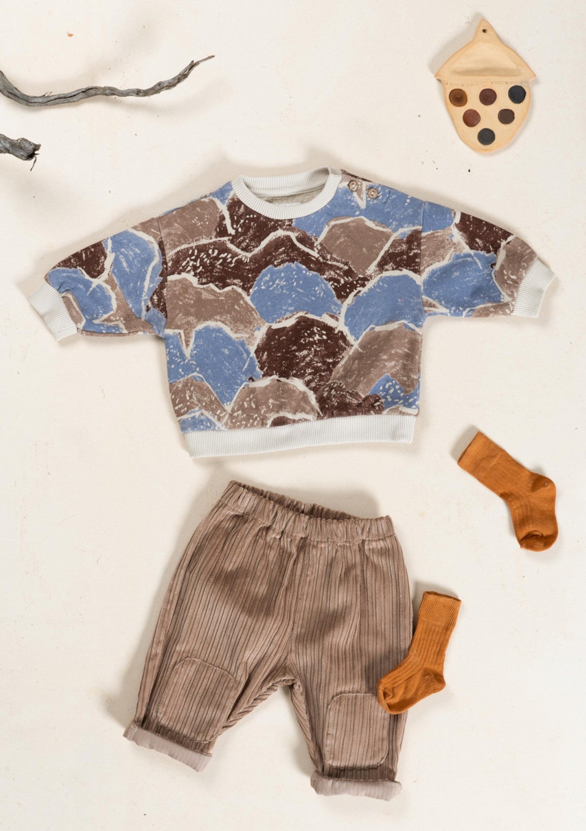 Knitted sweater with a mix of natural fibers - PLAYUP