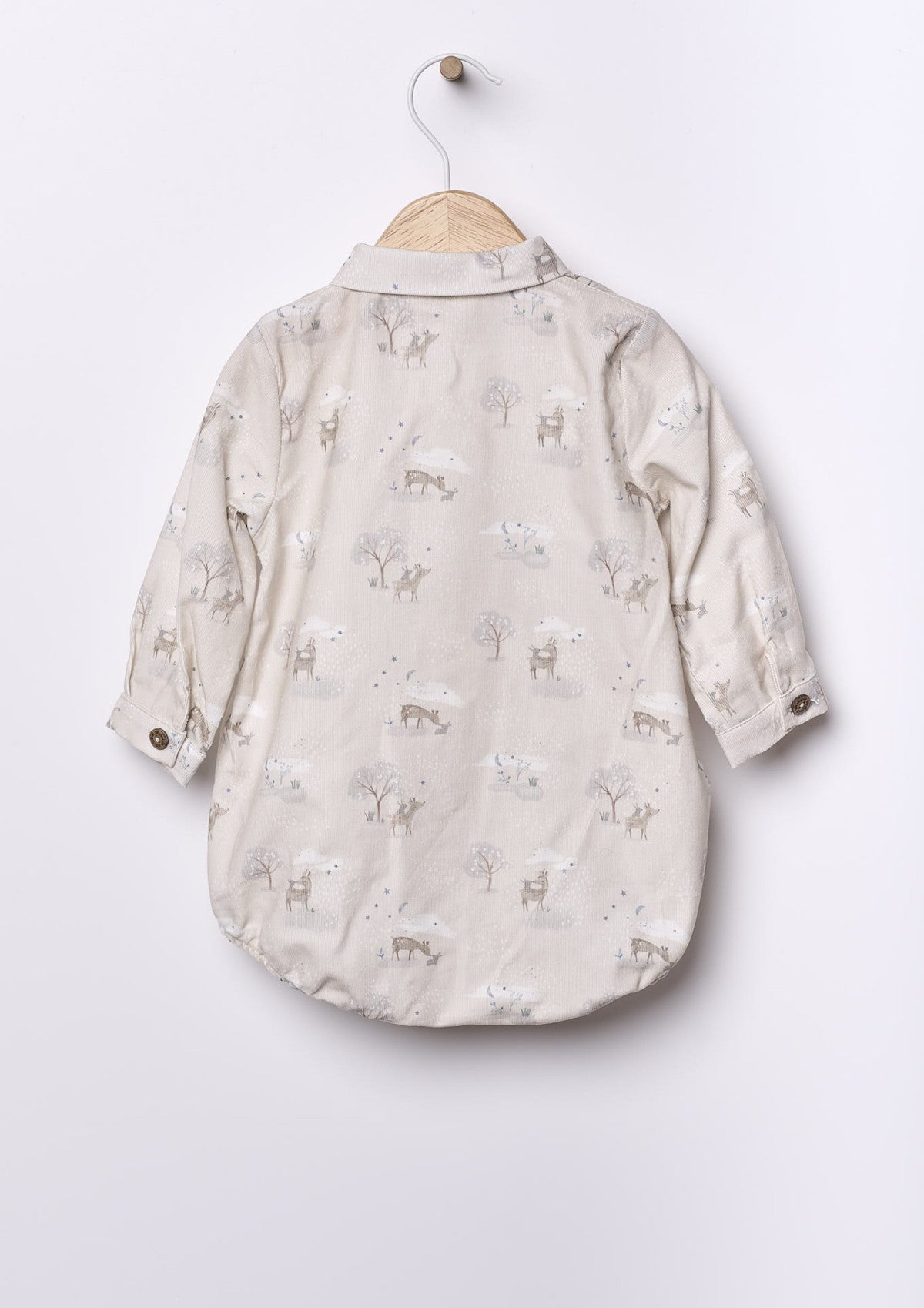 Corduroy shirt with forest animals | BUNNY AND FRIENDS - WEDOBLE