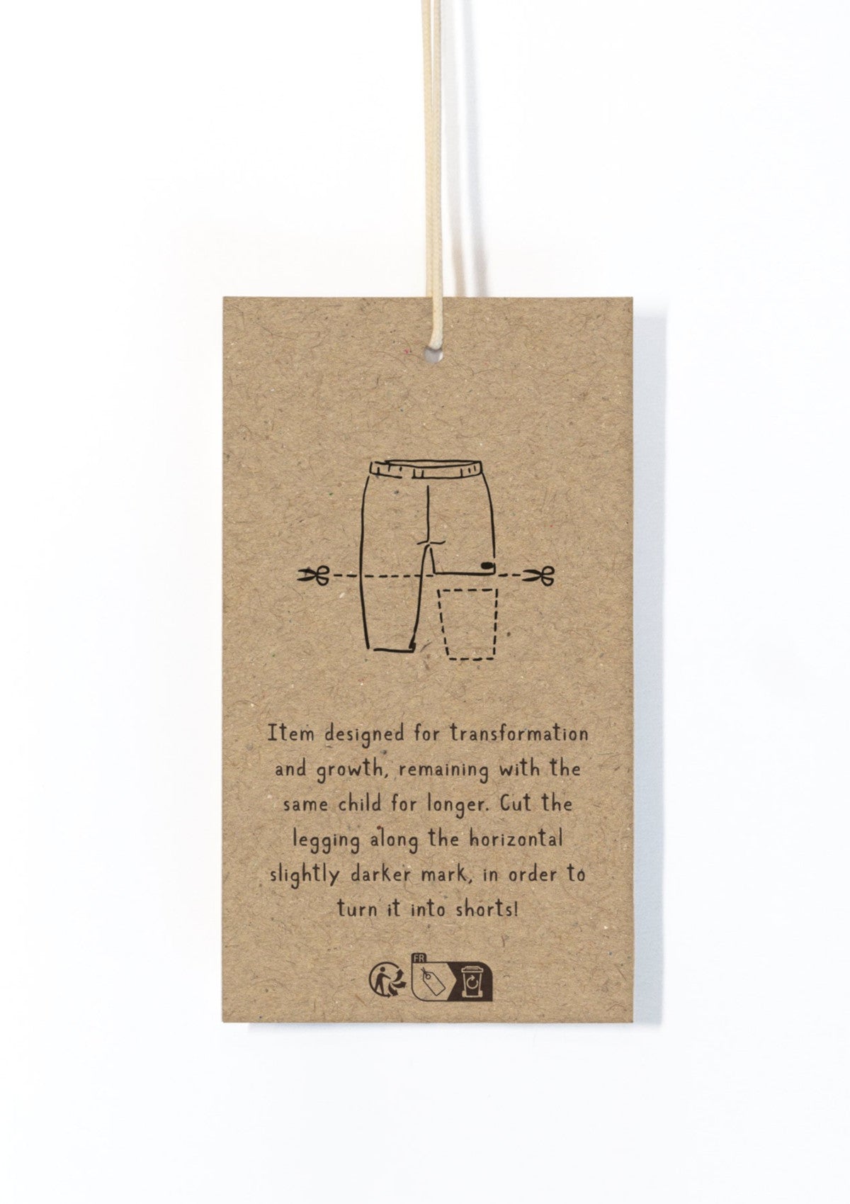 Fleece pants in organic cotton with elastic waist and print - PLAYUP