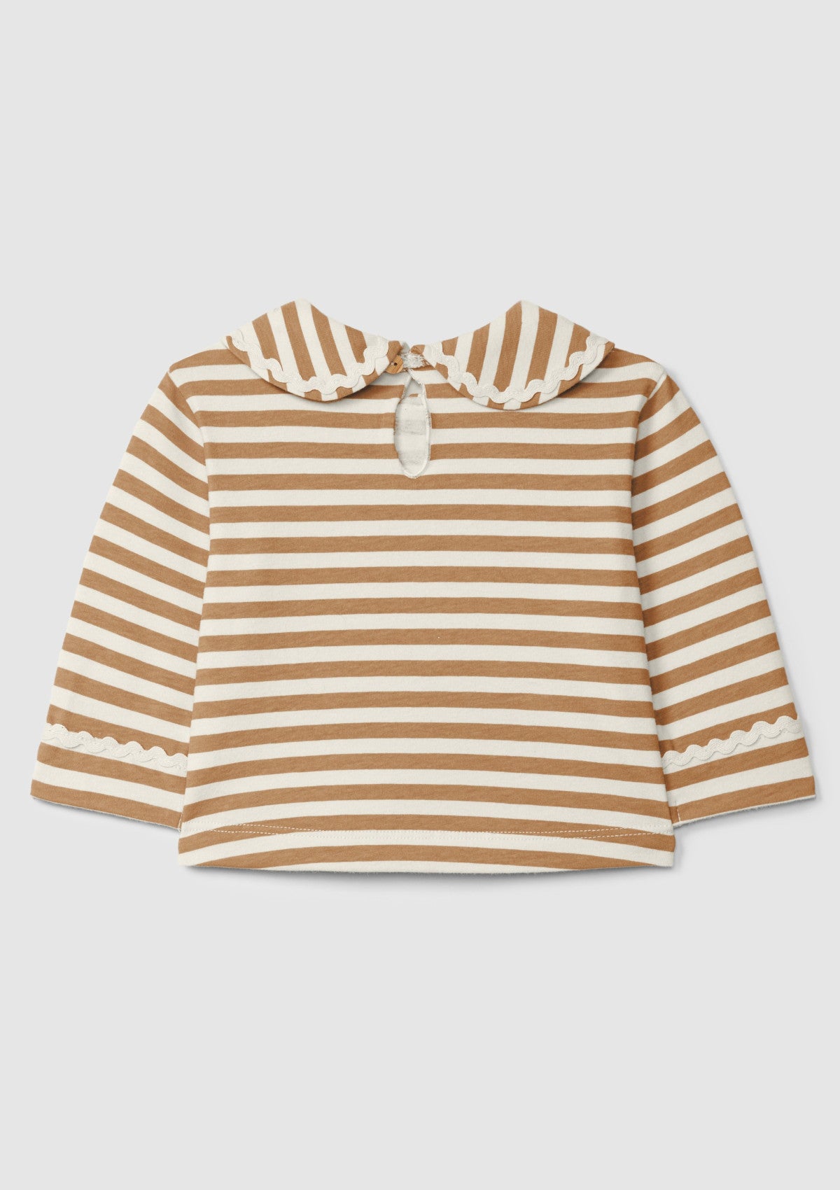 Longsleeve de riscas com detalhe de espiguilha - SNUG