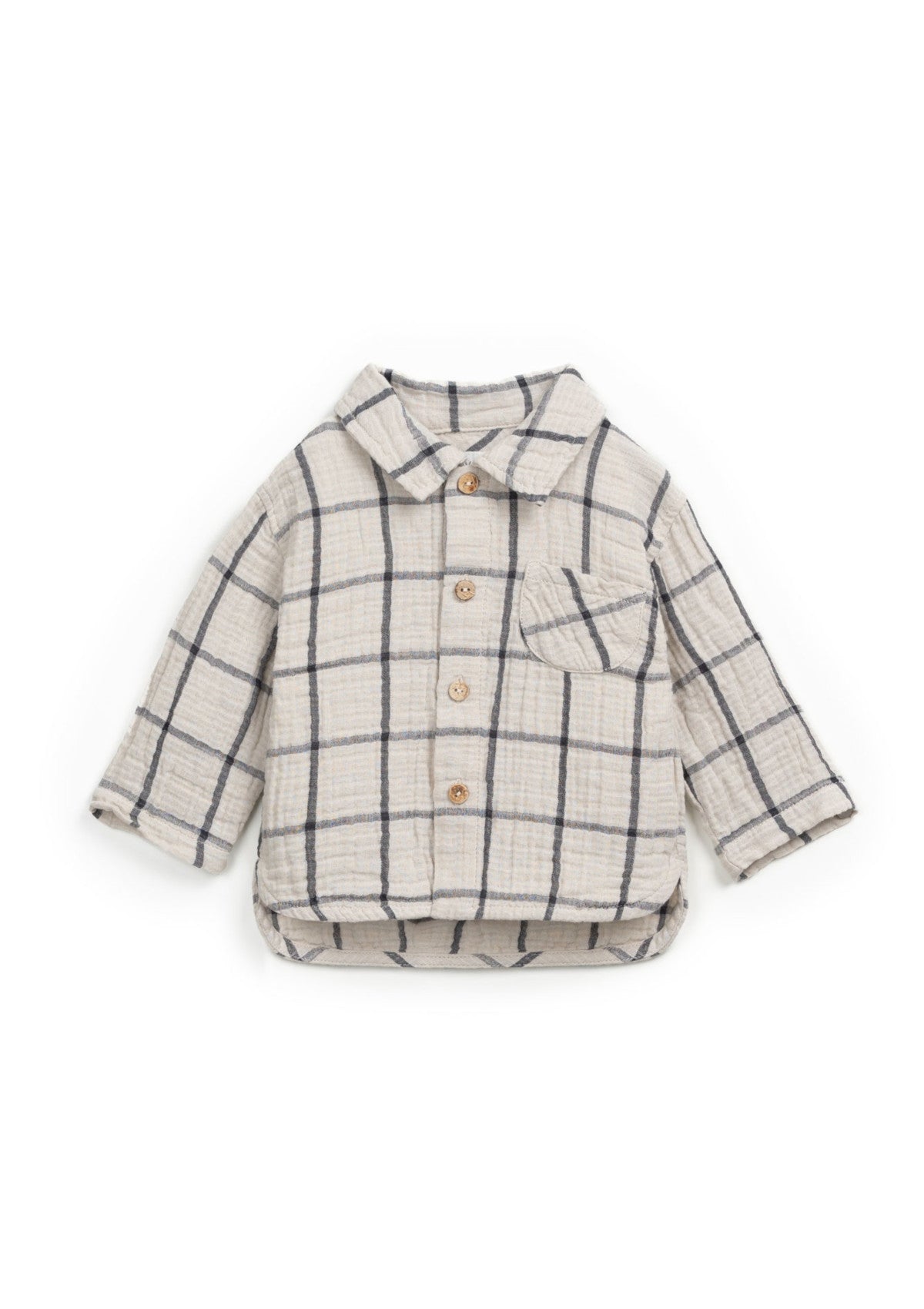 Organic cotton shirt | Wooden Memories - PLAYUP