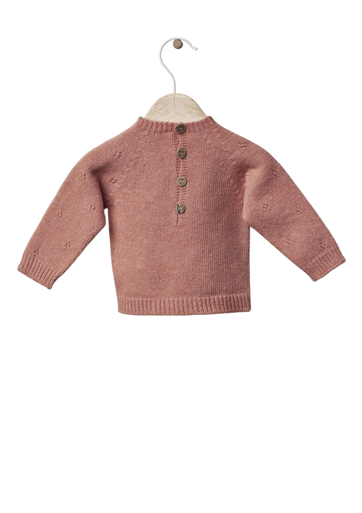 Sweater knitted in wool | TONES OF GARDENS IN WINTER - WEDOBLE