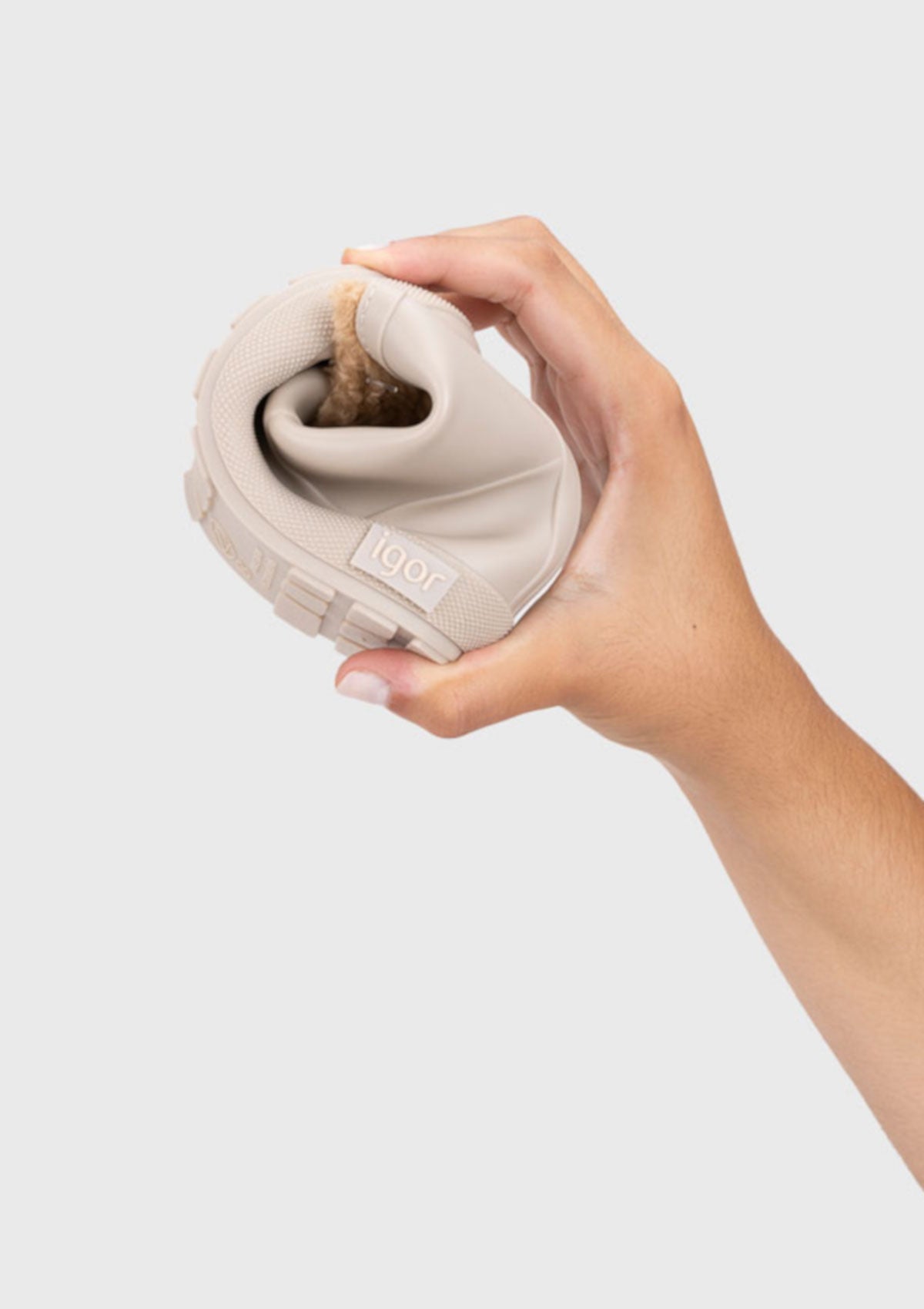 GALOCHAS BAREFOOT YOGI BORREGO BEGE - IGOR