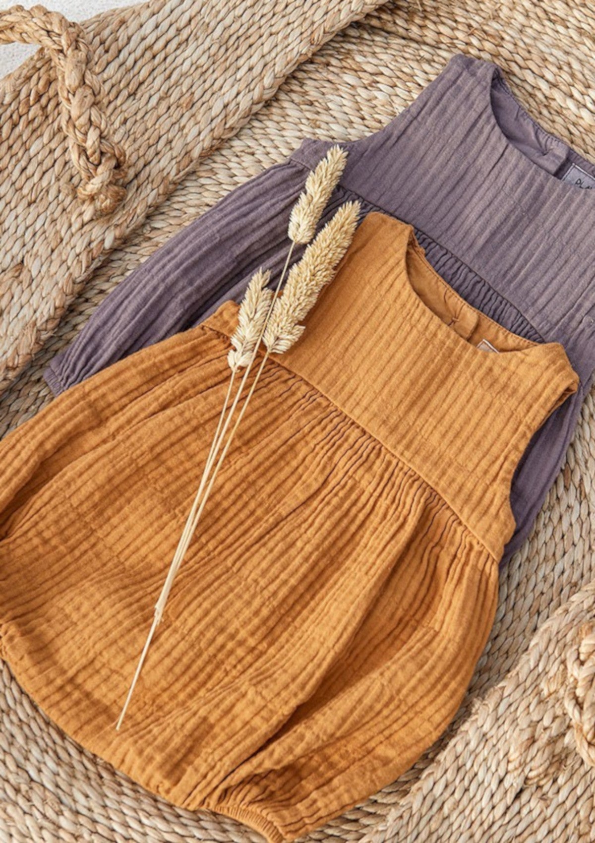 Short fabric jumpsuit | Botany - PLAYUP