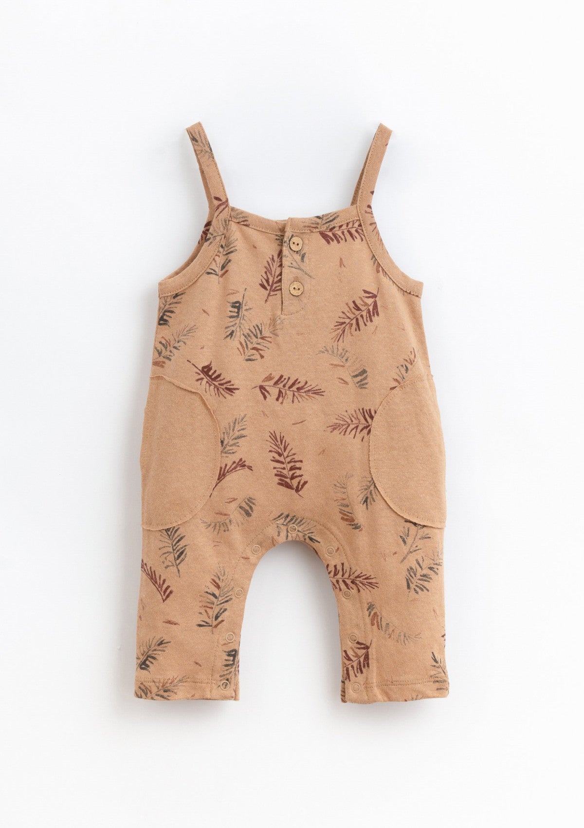 Jumpsuit in a blend of organic cotton and linen | Basketry - PLAYUP