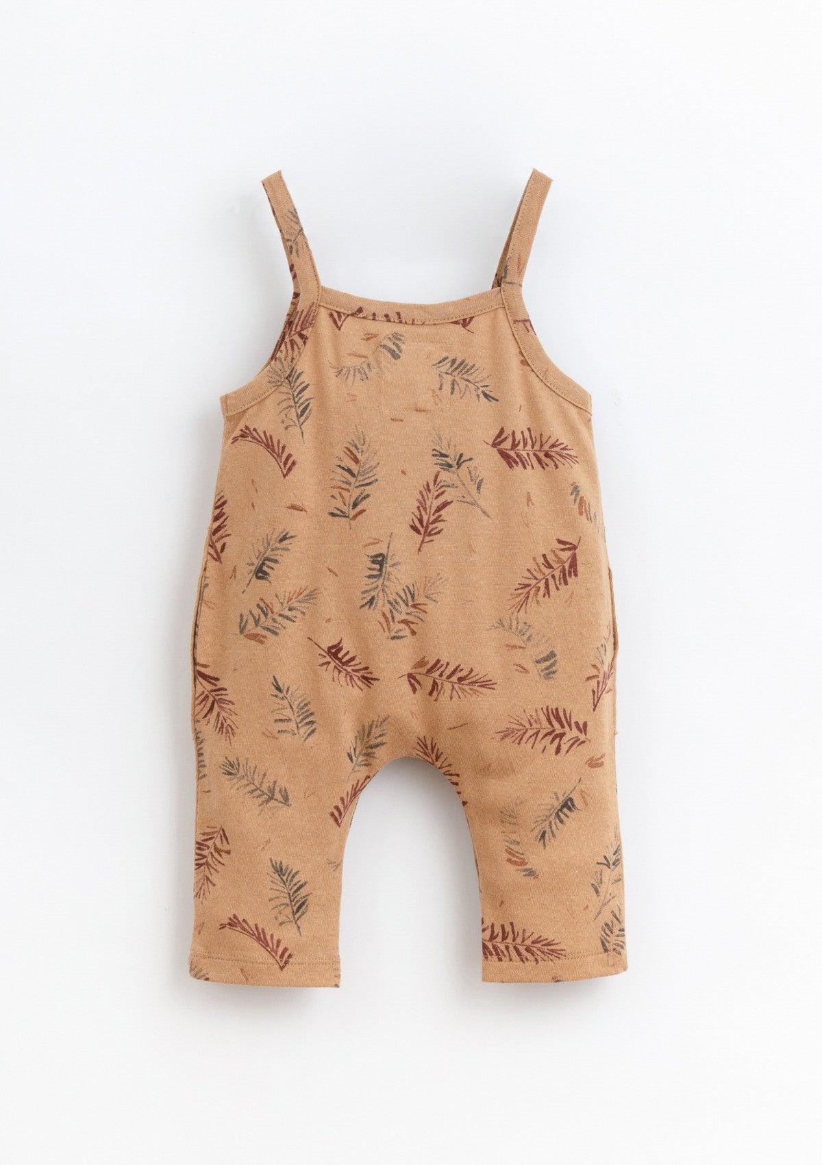 Jumpsuit in a blend of organic cotton and linen | Basketry - PLAYUP