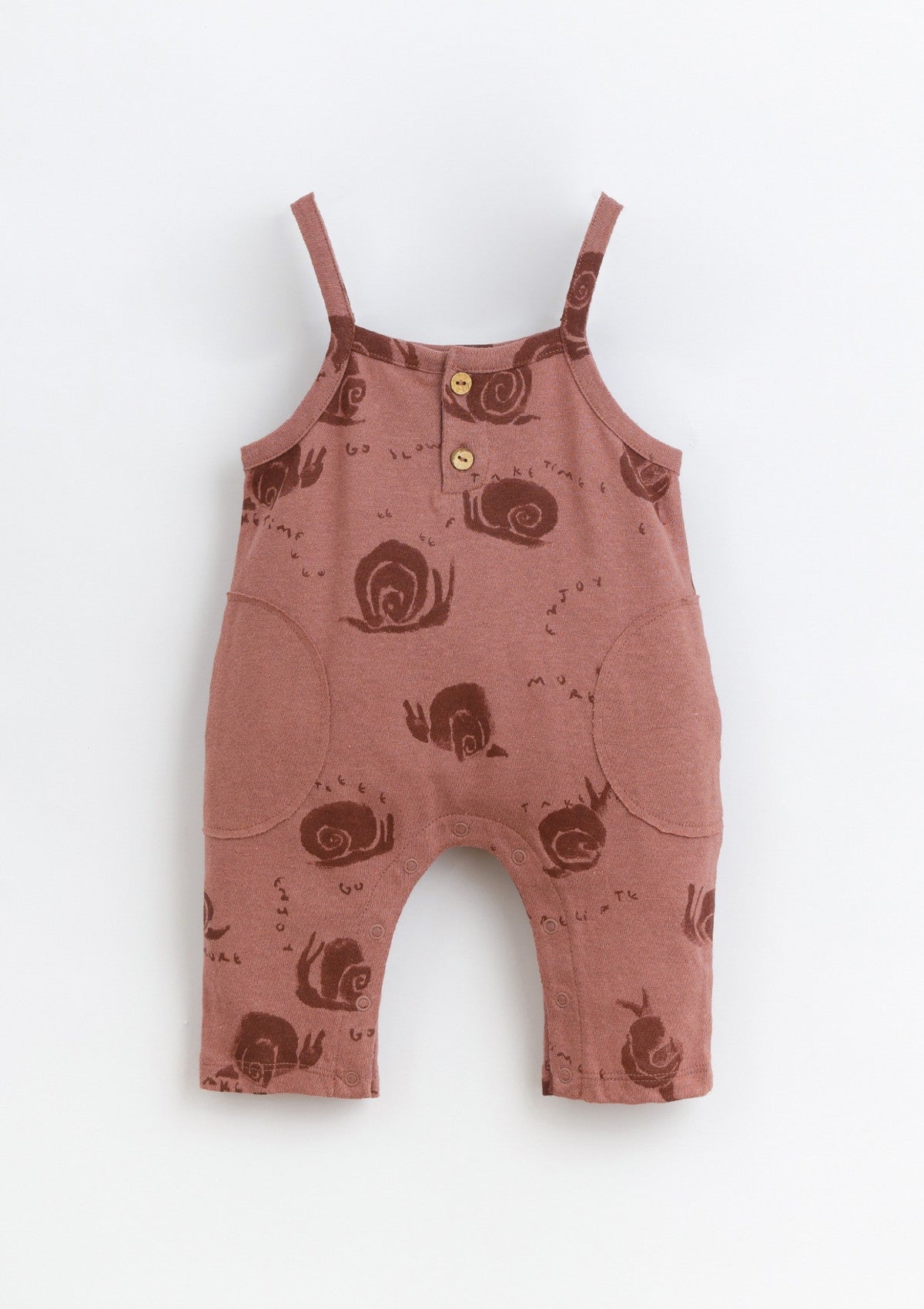 Jumpsuit in a blend of organic cotton and linen | Basketry - PLAYUP
