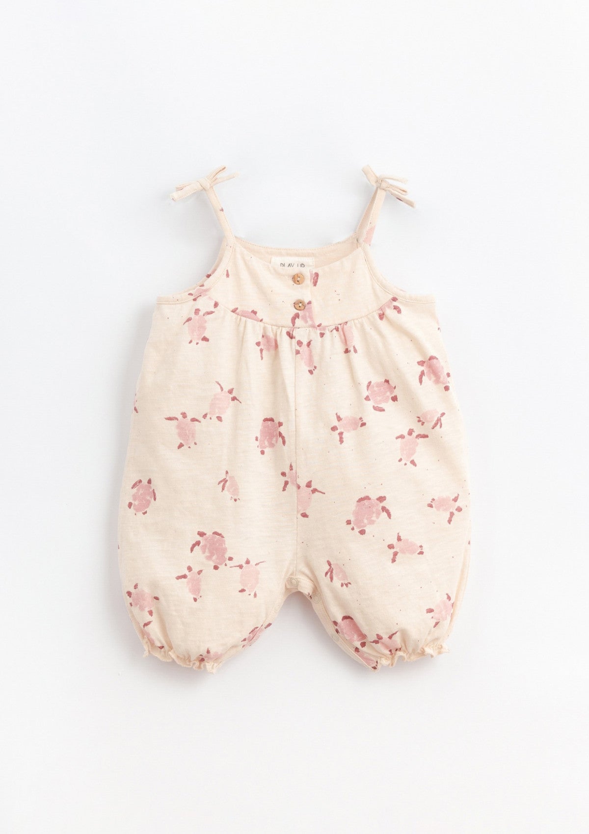 Organic cotton jumpsuit with elastic cuffs | Basketry - PLAYUP