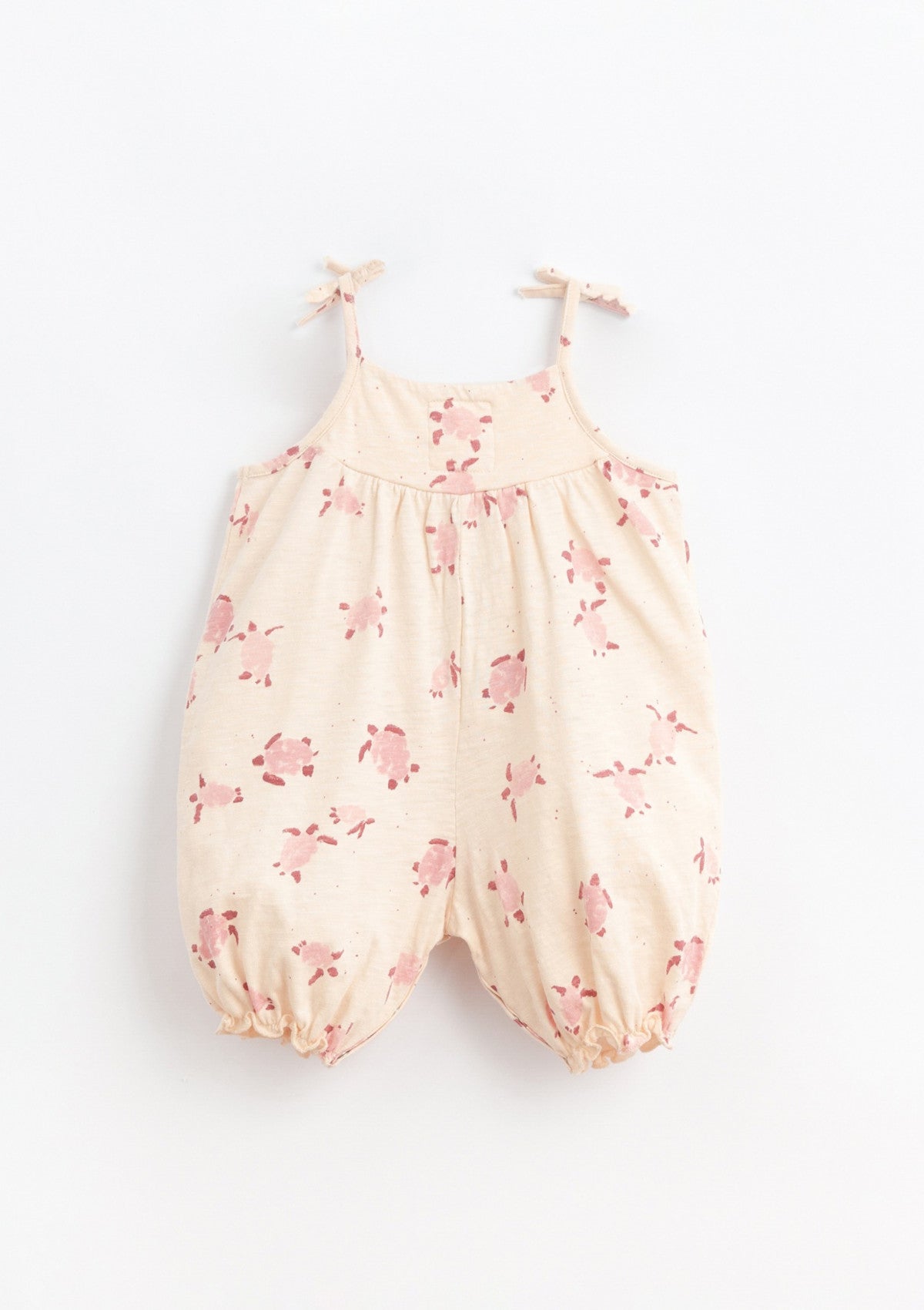 Organic cotton jumpsuit with elastic cuffs | Basketry - PLAYUP