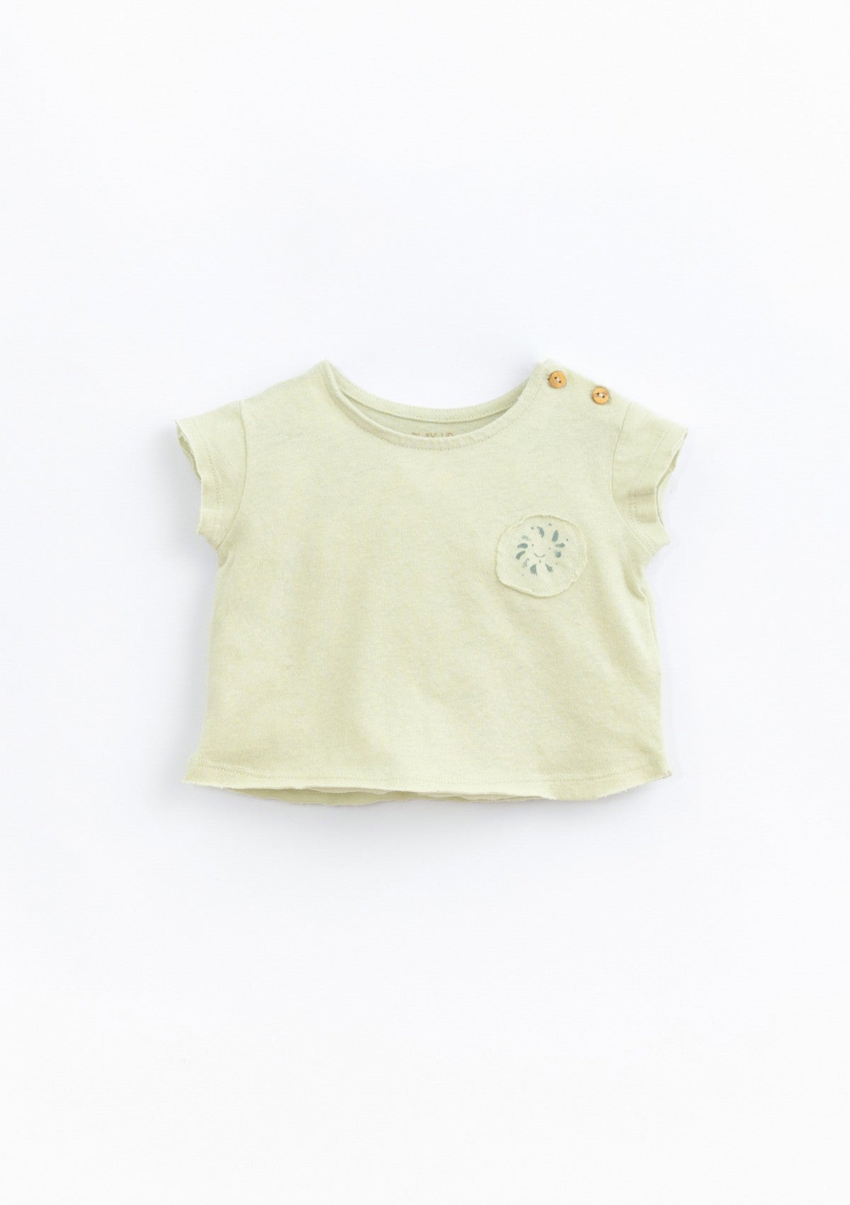 T-shirt com pormenor de encaixe no peito | Basketry - PLAYUP