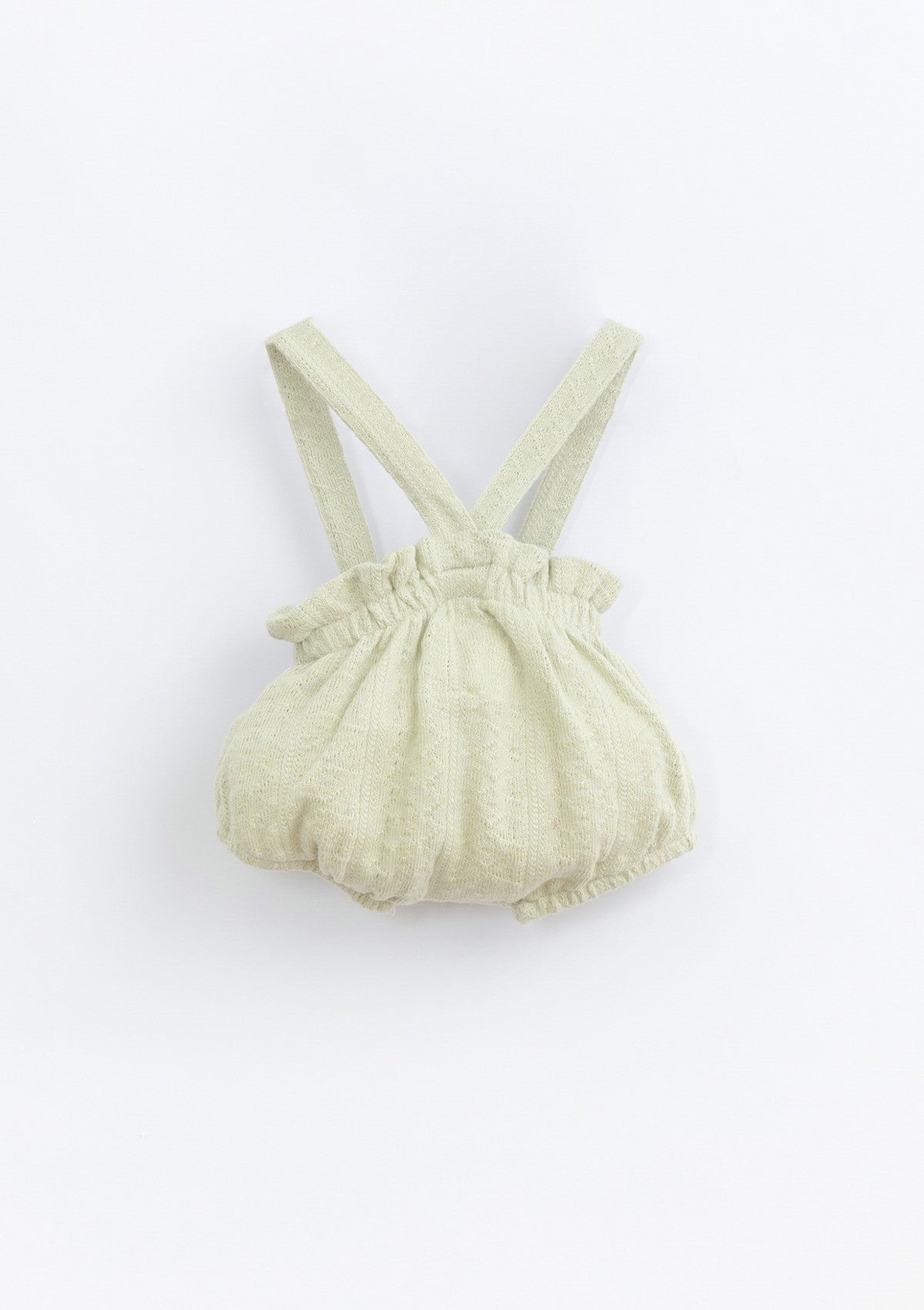 Jumpsuit with straps and wooden buttons | Basketry - PLAYUP