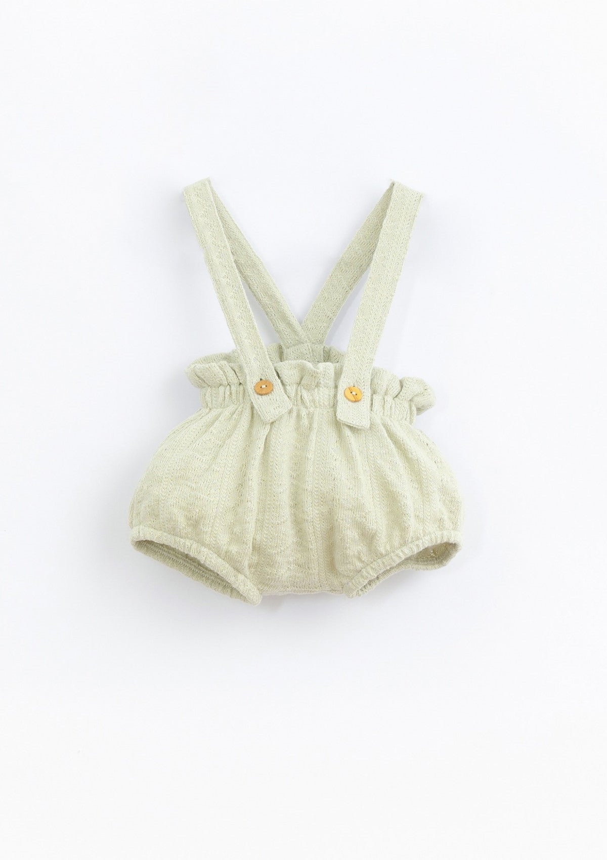 Jumpsuit with straps and wooden buttons | Basketry - PLAYUP
