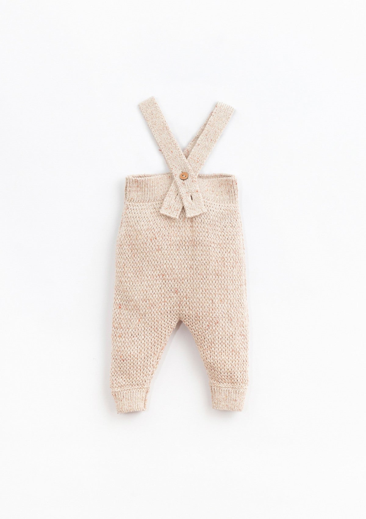 Knitted jumpsuit with crossed straps | Basketry - PLAYUP
