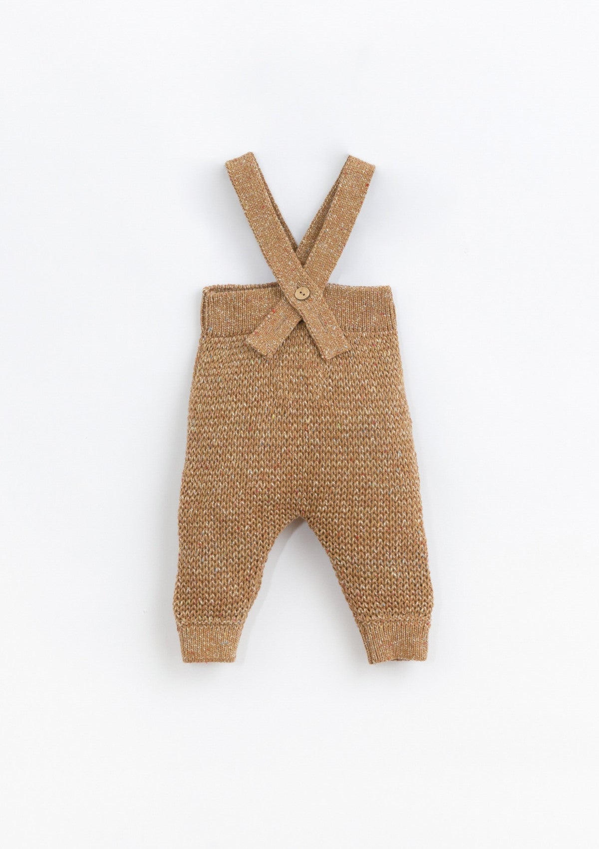 Knitted jumpsuit with crossed straps | Basketry - PLAYUP