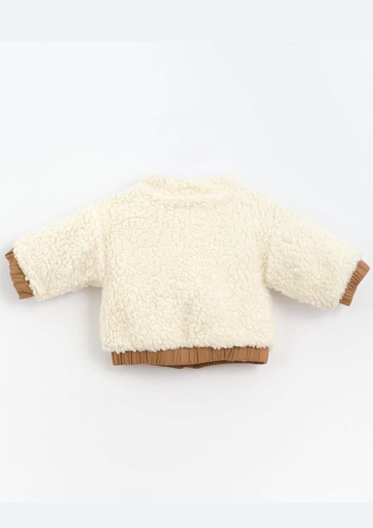 Fur jacket with printed lining | Culinary - PLAYUP