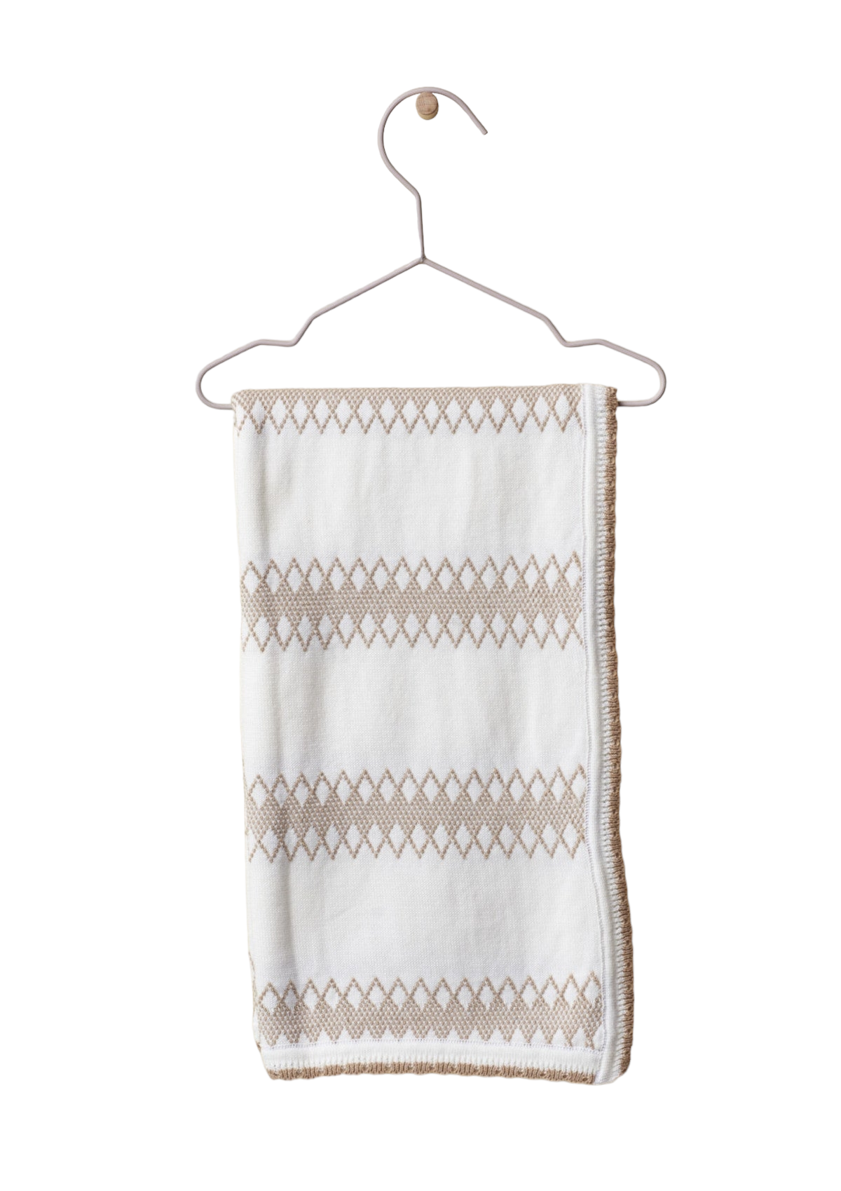 Blanket knitted in organic cotton | MOTHER'S LOVE - WEDOBLE