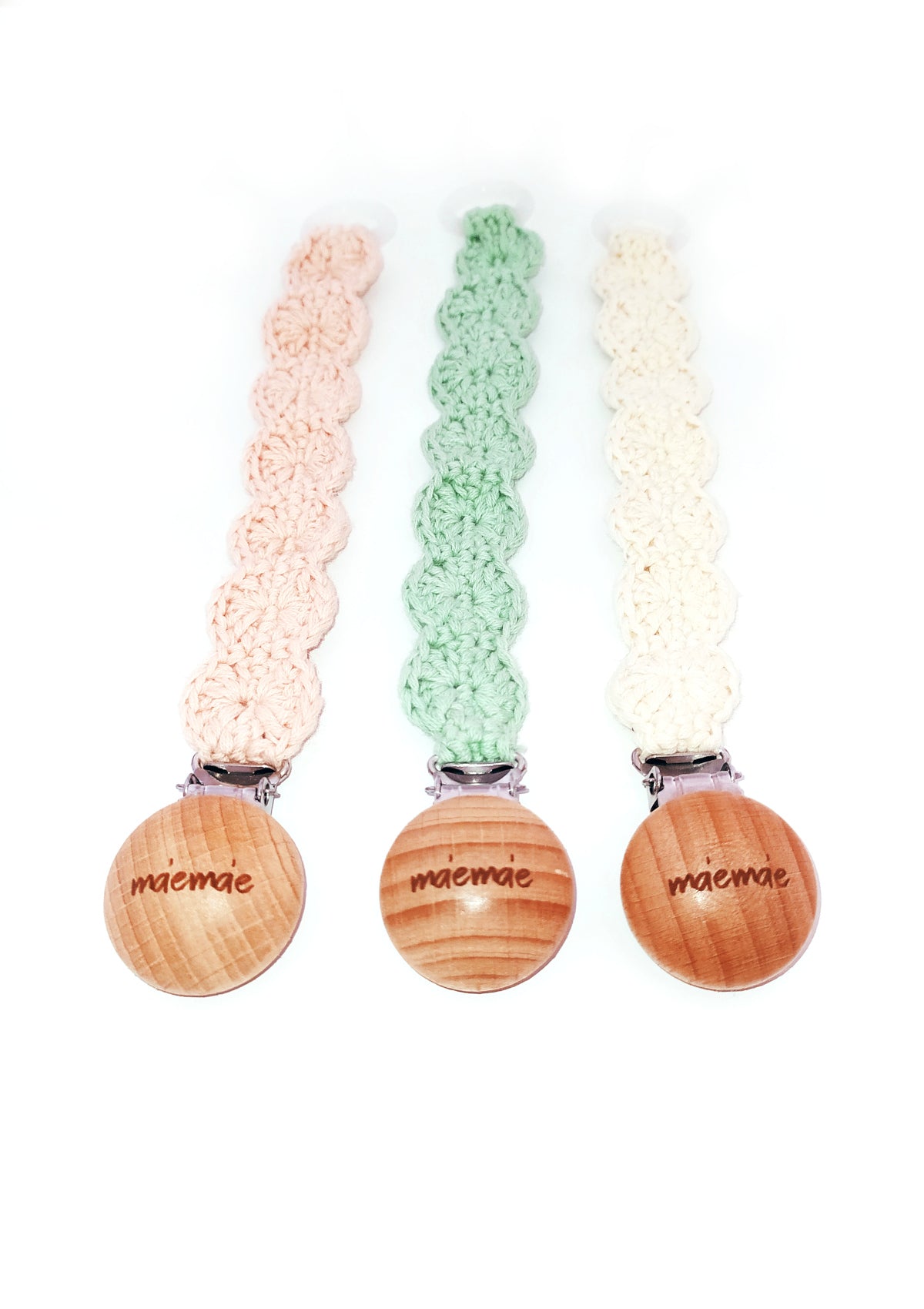 Macramé Pacifier Clip Ma'eMa'e
