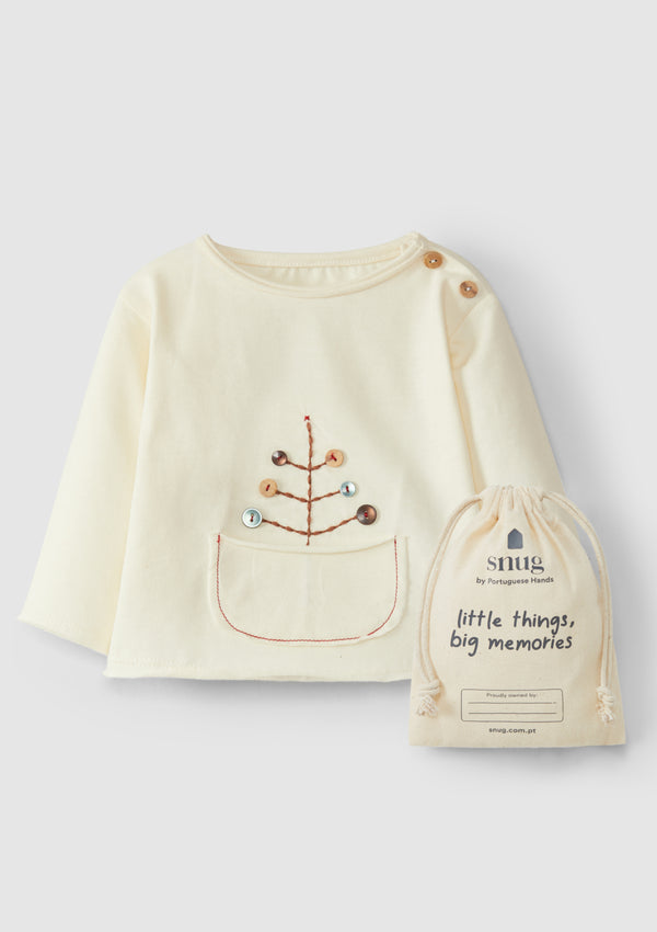 Longsleeve embroidered with gift bag - SNUG