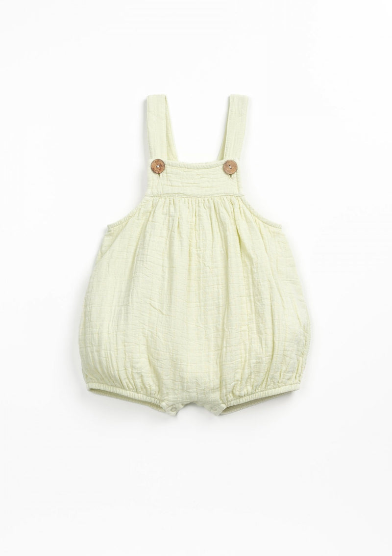 Short cotton jumpsuit | Textile Art - PLAYUP