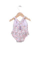 
Swimsuit with sea flowers print - WEDOBLE