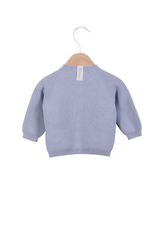 Cardigan knitted in organic cotton | HELLO LITTLE MOTHER LOVE - WEDOBLE