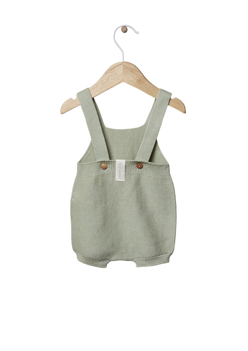 Shoulder straps shortie knitted in organic cotton | HELLO LITTLE MOTHER LOVE - WEDOBLE