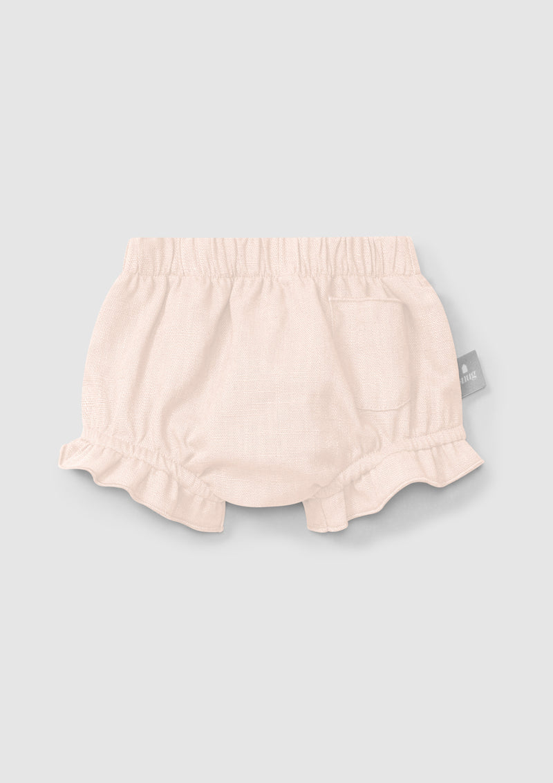 Plain pull-up diaper cover in linen with cotton - SNUG