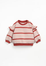 Striped sweater with carding on the inside | Wooden Memories - PLAYUP