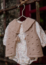 Vest for baby knitted in wool | WINTER LOVE - WEDOBLE