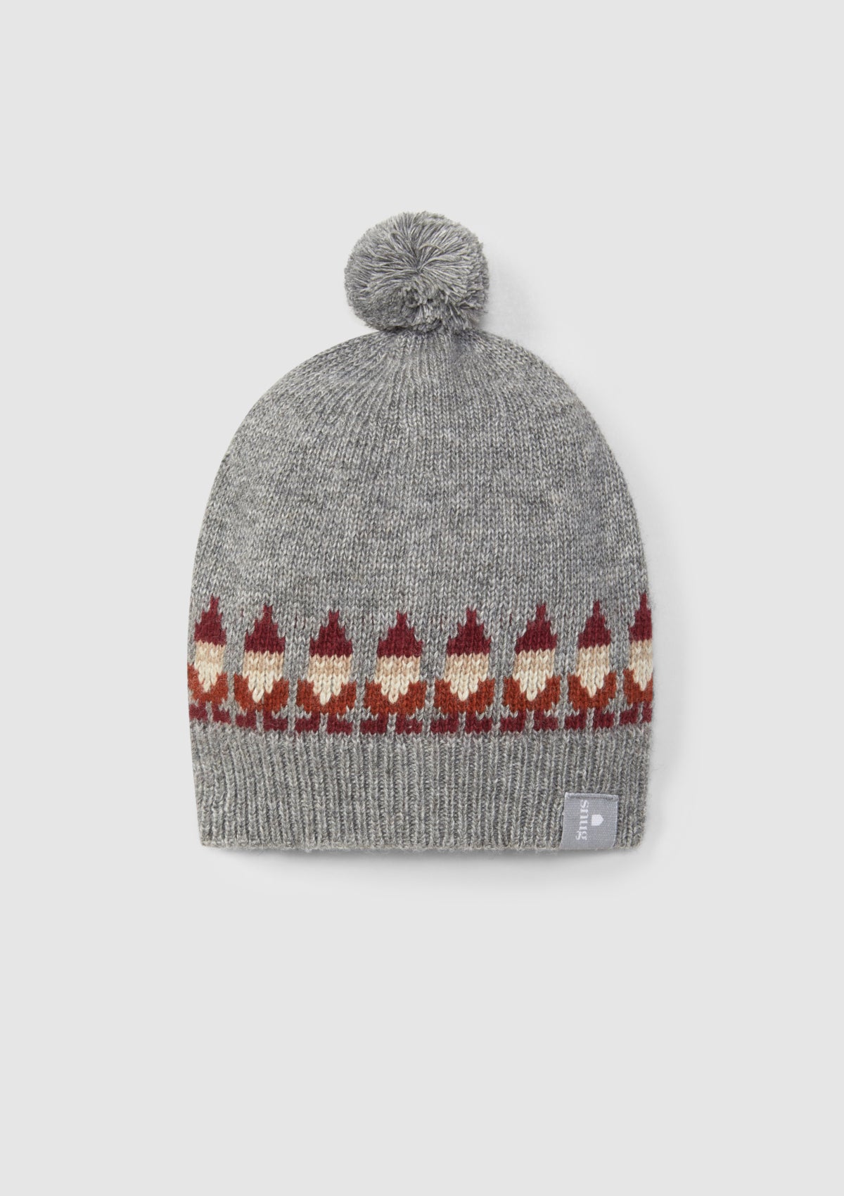 Gorro tricotado jacquard Pai Natal com pom-pom - SNUG