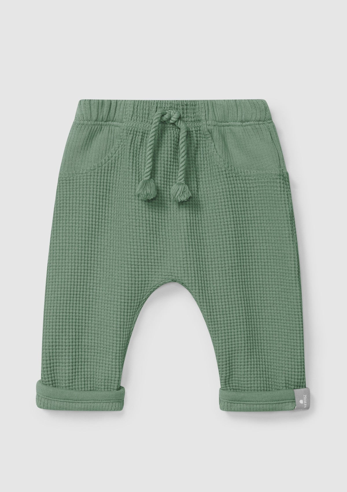 Waffle Knit Pull-Up Pants - SNUG