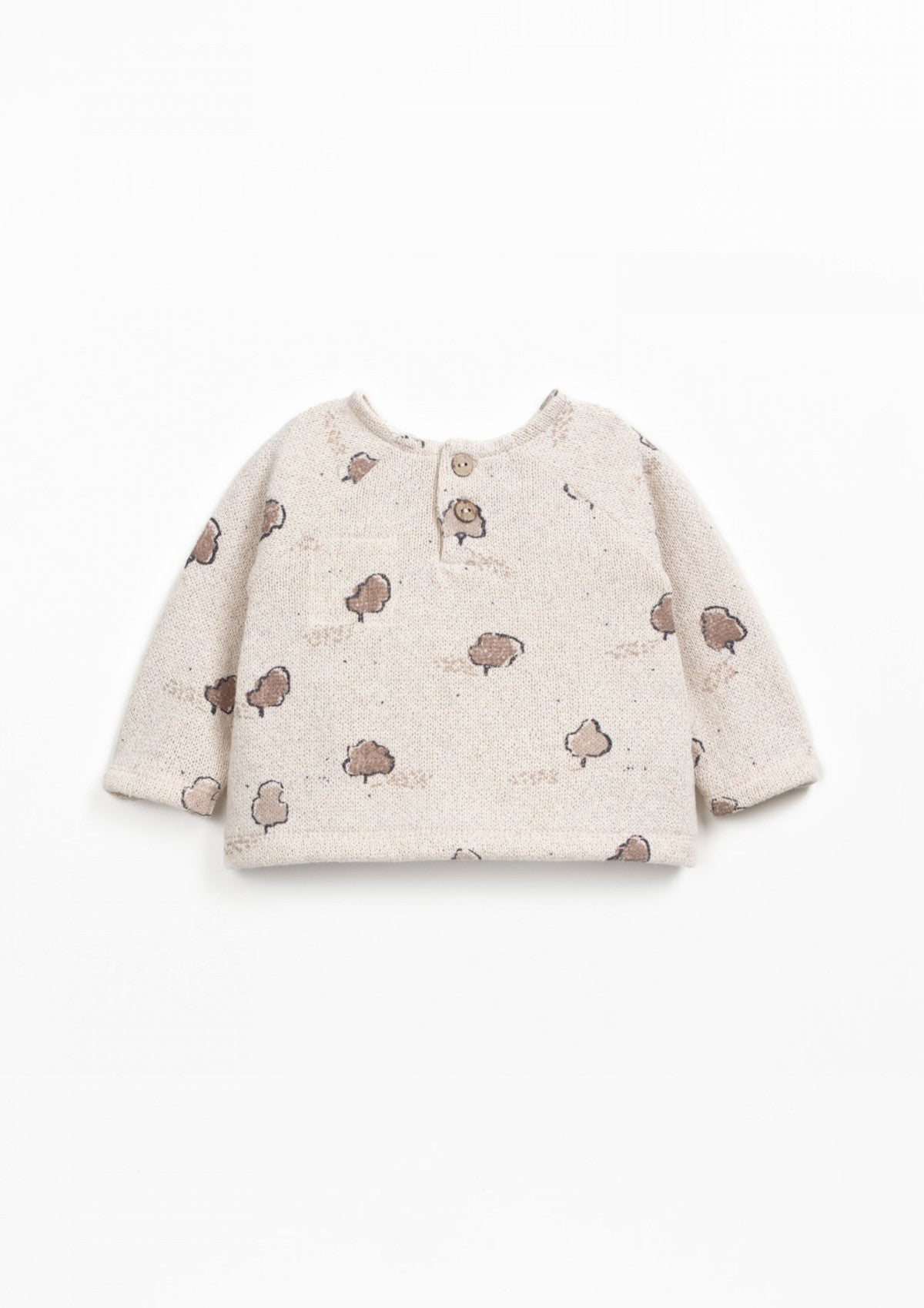 Tree print knit sweater - PLAYUP