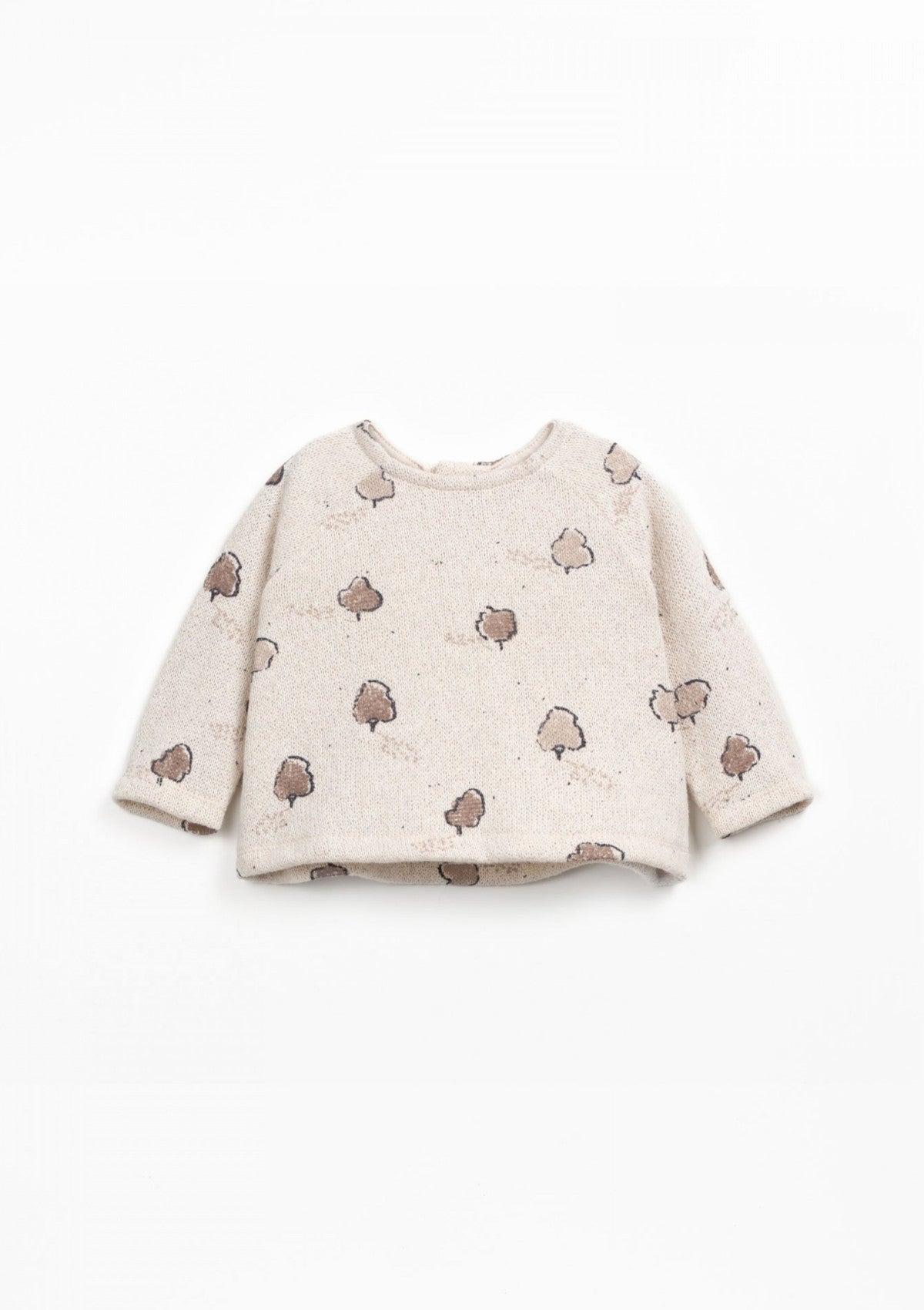 Tree print knit sweater - PLAYUP