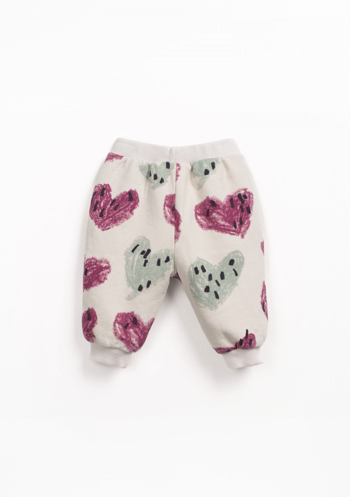 Plush pants with heart print - PLAYUP