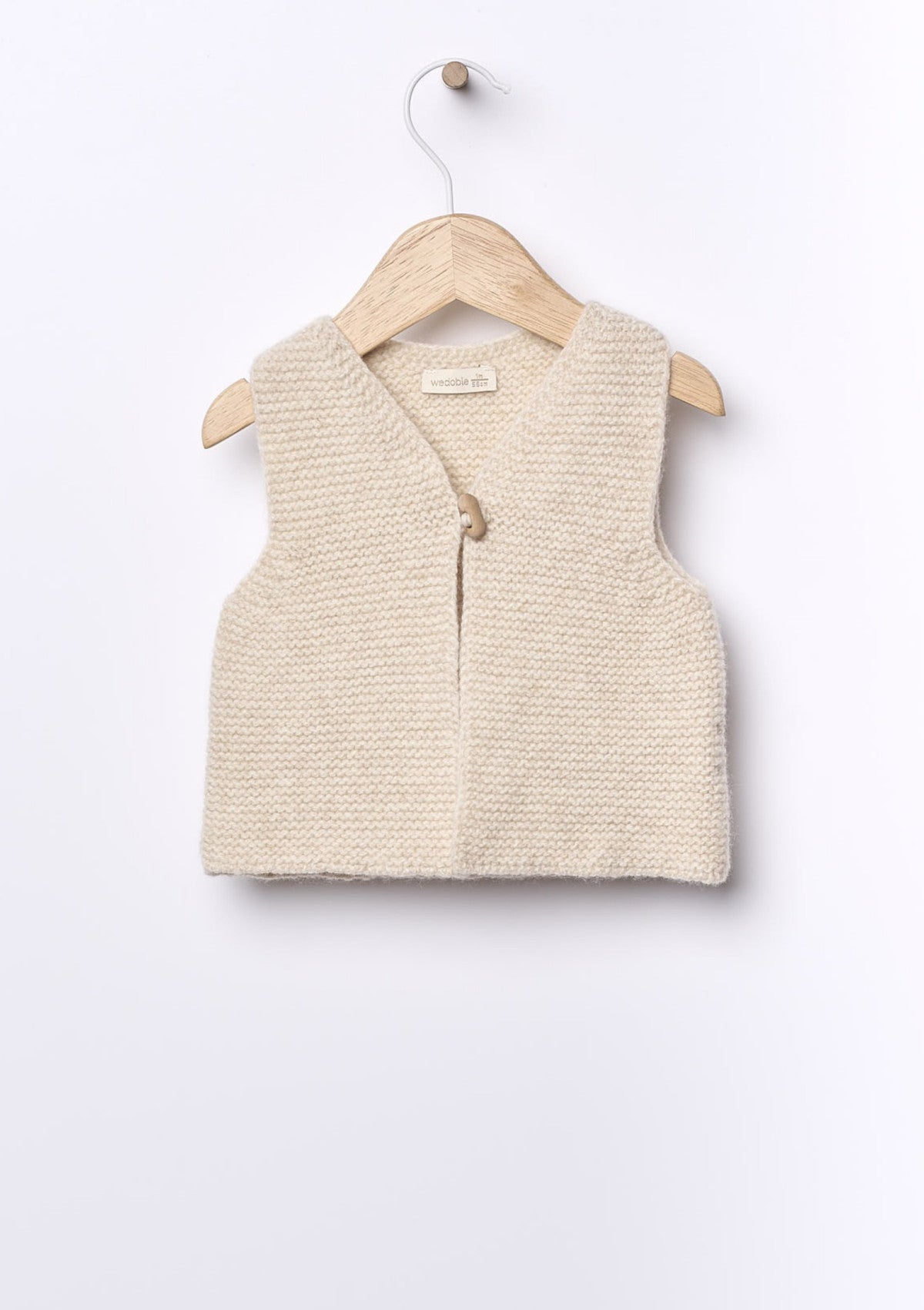 Knitted merino wool cardigan | LITTLE TEDDY BEAR - WEDOBLE