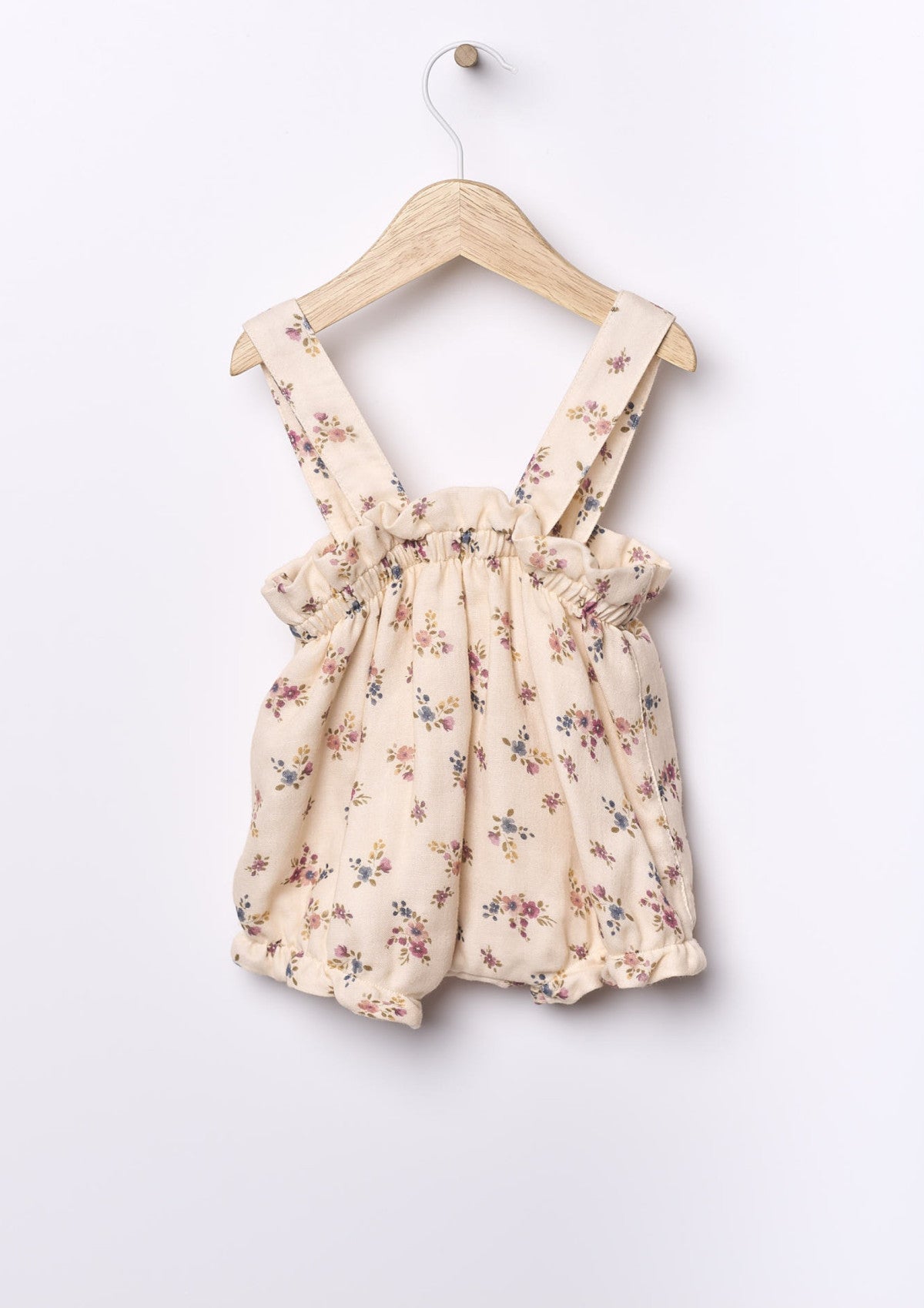 Cotton fabric strap top with flowers | LITTLE TEDDY BEAR - WEDOBLE