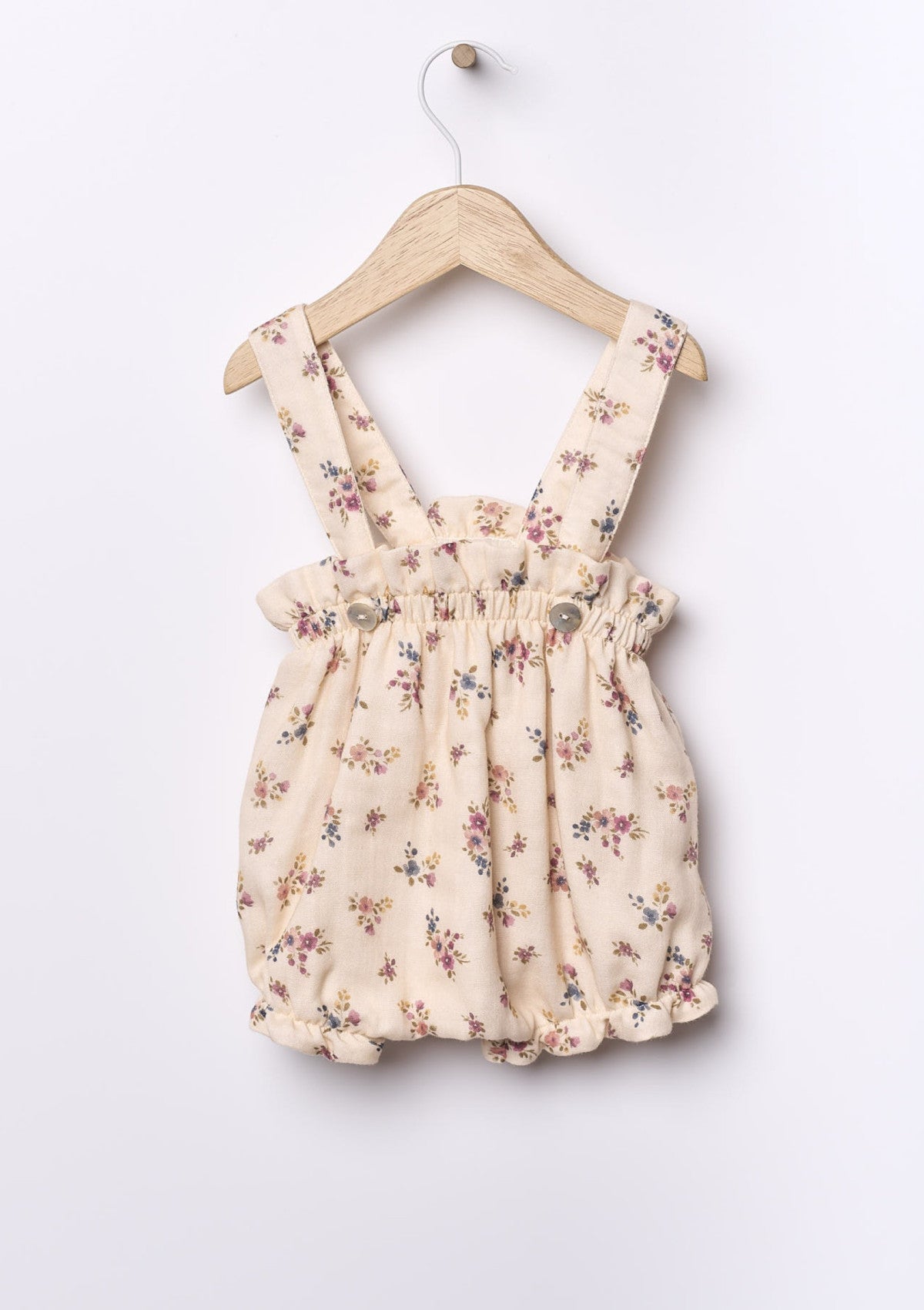 Cotton fabric strap top with flowers | LITTLE TEDDY BEAR - WEDOBLE